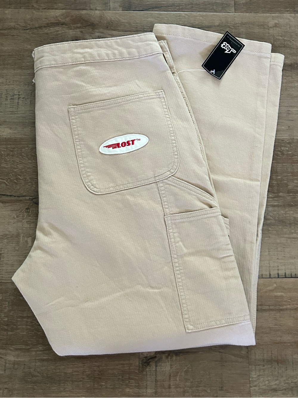 NWT Unisex Lost Enterprises Cotton Canvas Carpenter Utility Pants Size 32